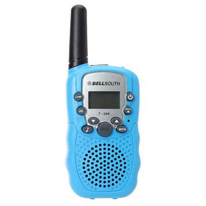 T-388 0.5W UHF Auto Multi-Channels Mini Radios Walkie Talkie Blue