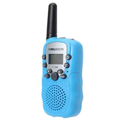 T-388 0.5W UHF Auto Multi-Channels Mini Radios Walkie Talkie Blue