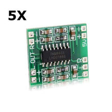 Cargar imagen en el visor de la galería, 5pcs PAM8403 Miniature Digital USB Power Amplifier Board 2.5V - 5V
