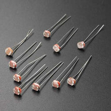 Load image into Gallery viewer, 10 PCS 5MM Light Dependent Resistor Photoresistor GL5528 LDR
