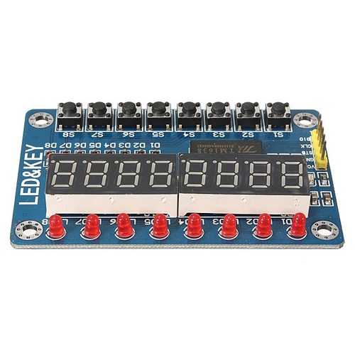 TM1638 Chip Key Display Module 8 Bits Digital LED Tube