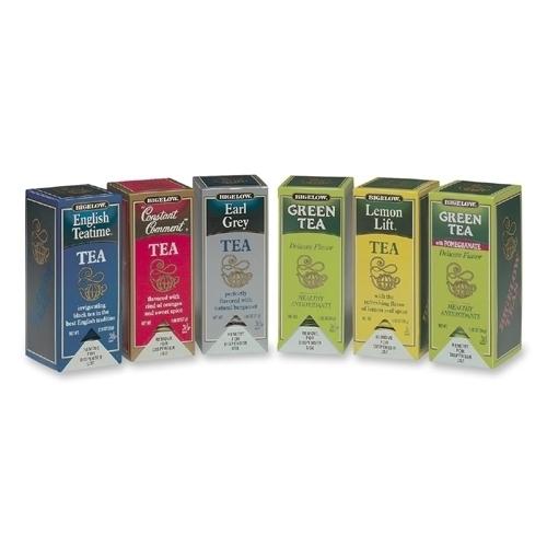 Case of [1] Bigelow Tea Company Flavor Teas, 168/CT, 6 Assorted Flavors