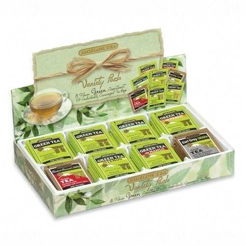 Case of [2] Bigelow Tea Company Green Tea Tray, 8 Assorted Teas, 64/BX