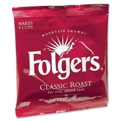 Case of [1] Folgers Coffee Filterpacks, Regular, 9 oz, 160/CT