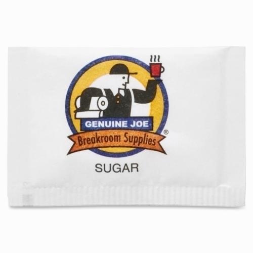 Case of [2] Genuine Joe Sugar Packets, 1200/PK, White