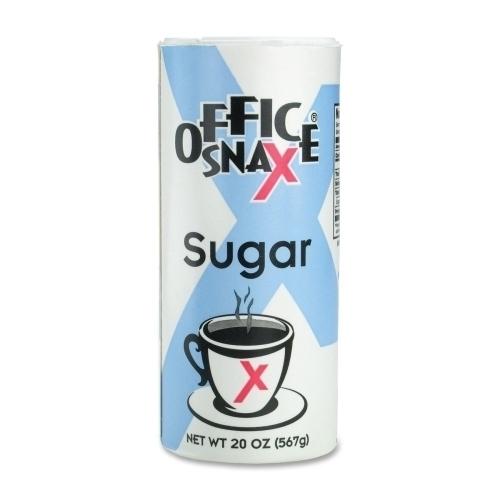 Case of [11] Office Snax Sugar Canister, 20 oz.