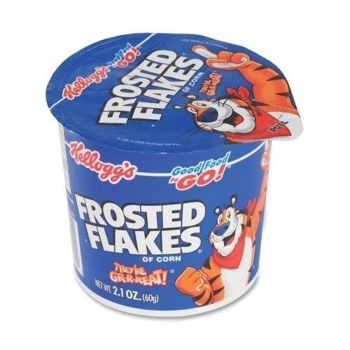 Case of [3] Keebler Cereal-in-a-Cup, Super Size, 2.1 oz., 6/PK, Frosted Flakes