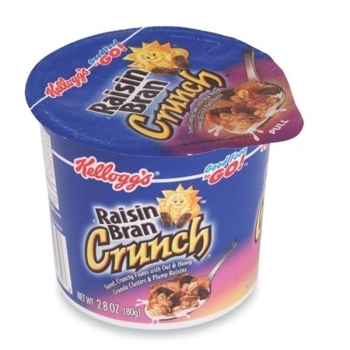 Case of [3] Keebler Cereal-in-a-Cup,Super Size,2.8 oz,6/PK,Raisin Bran Crunch