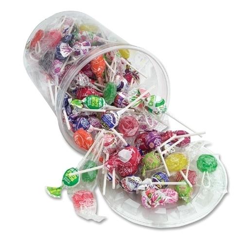 Case of [1] Office Snax Tub of Candy, Popular Brand Lollipops,