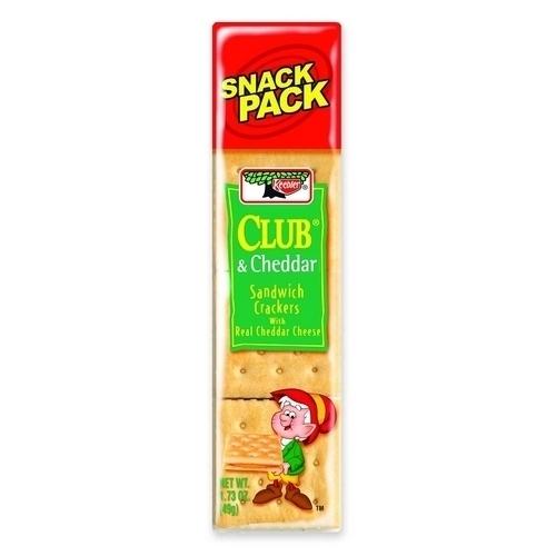 Case of [3] Keebler Club/Cheddar Crackers, 1.8 oz, 8 Crackers/PK, 12/BX