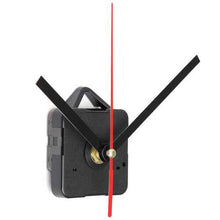 Load image into Gallery viewer, Black &amp; Red Hands DIY Quartz Wall Clock Movement Mechanism
