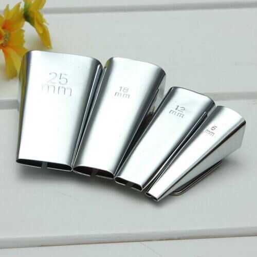 4 Fabric Bias Tape Maker Foot Awl Sewing Tools 6mm/12mm/18mm/25mm