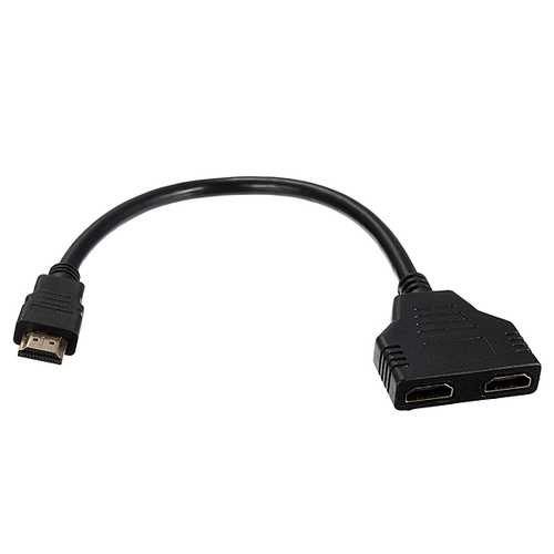 HD Male to 2 HD Female 1 in 2 out Splitter Adapter Connector Cable