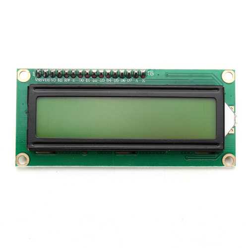 IIC/I2C 1602 Yellow Green Backlight LCD Display Module Geekcreit for Arduino - products that work with official Arduino boards