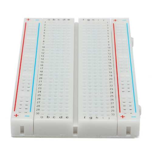 5pcs 8.5 x 5.5cm White 400 Holes Solderless Breadboard For