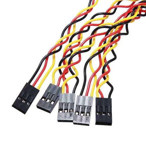 25pcs 3 Pin 20cm 2.54mm Jumper Cable DuPont Wire For  Female To Female