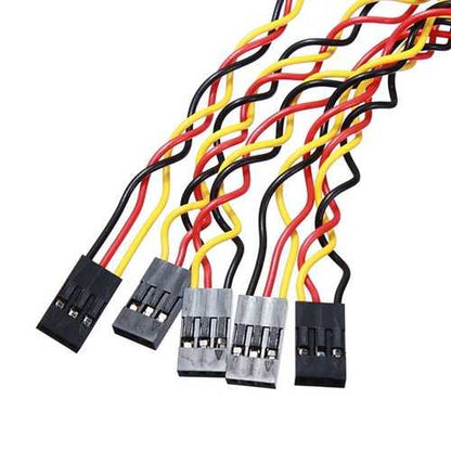 25pcs 3 Pin 20cm 2.54mm Jumper Cable DuPont Wire For  Female To Female