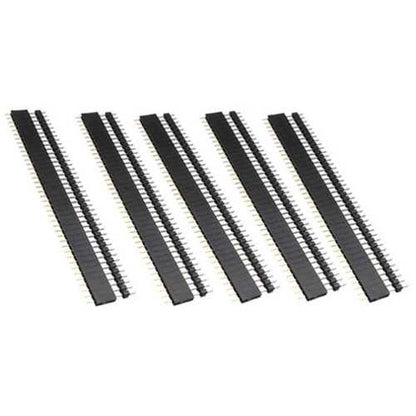 10 Pair 40 Pin 2.54mm Male Female SIL Socket Row Strip PCB Connector