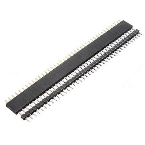 10 Pair 40 Pin 2.54mm Male Female SIL Socket Row Strip PCB Connector