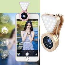 Cargar imagen en el visor de la galería, Glow Face 3 In 1 Photo Lens And Fill Lighting Clip
