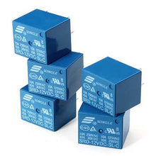 Load image into Gallery viewer, 20Pcs SONGLE Mini 12V DC Power Relay SRD-12VDC-SL-C PCB Type
