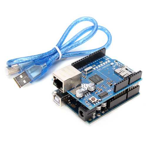 UNO R3 USB Development Board With Ethernet Shield W5100 Kit Geekcreit for Arduino - products that work with official Arduino boards