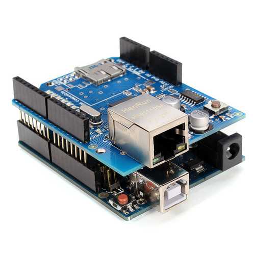 UNO R3 USB Development Board With Ethernet Shield W5100 Kit Geekcreit for Arduino - products that work with official Arduino boards