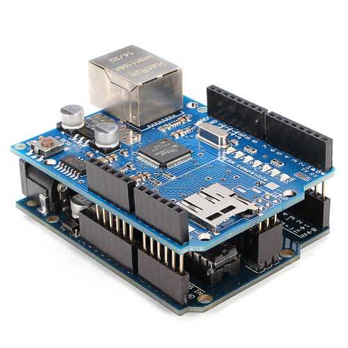 UNO R3 USB Development Board With Ethernet Shield W5100 Kit Geekcreit for Arduino - products that work with official Arduino boards