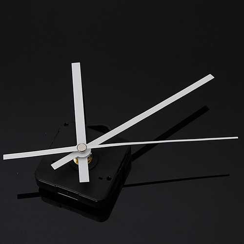 DIY White Hands Quartz Movement Mechanism Wall Clock
