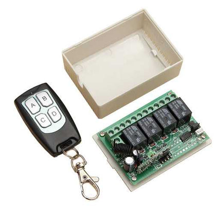 Geekcreit? 12V 4CH Channel 433Mhz Wireless Remote Control Switch Transceiver Receiver Module
