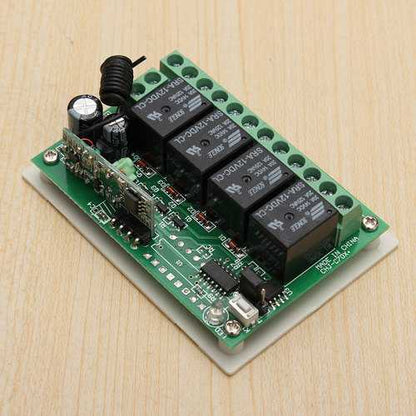 Geekcreit? 12V 4CH Channel 433Mhz Wireless Remote Control Switch Transceiver Receiver Module