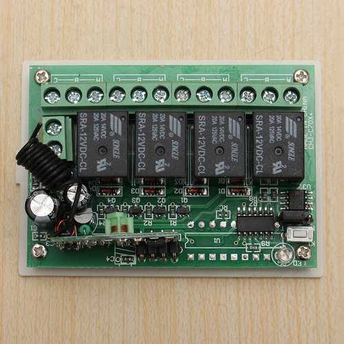 Geekcreit? 12V 4CH Channel 433Mhz Wireless Remote Control Switch Transceiver Receiver Module