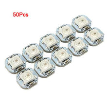 将图片加载到图库查看器，50Pcs Geekcreit? DC 5V 3MM x 10MM WS2812B SMD LED Board Built-in IC-WS2812
