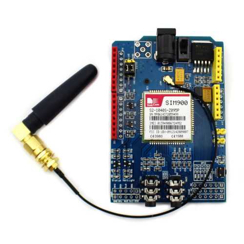SIM900 Quad Band GSM GPRS Shield Development Board Geekcreit for Arduino - products that work with official Arduino boards