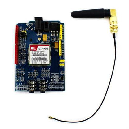 SIM900 Quad Band GSM GPRS Shield Development Board Geekcreit for Arduino - products that work with official Arduino boards