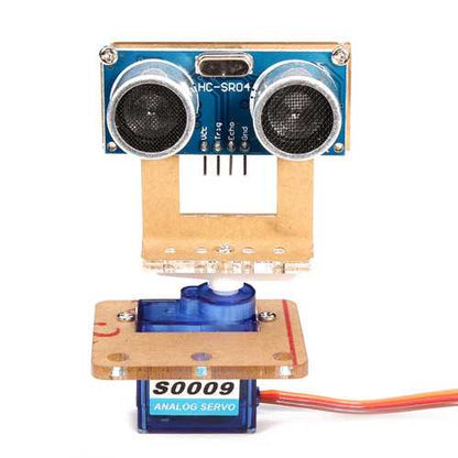 Smart Robot Acrylic Mounting Servo Bracket For Ultrasonic Ranging Module Analog Servo