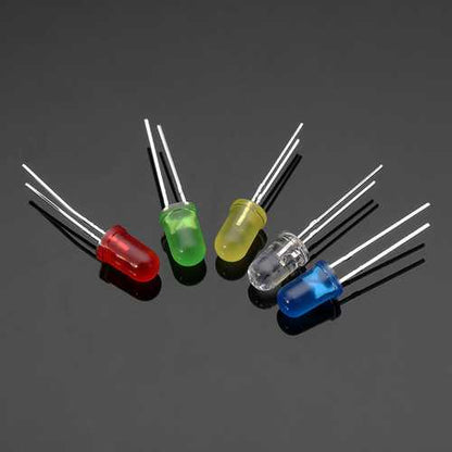 300Pcs 20Ma F5 5MM 5Colors Ultra Bright LED Diode
