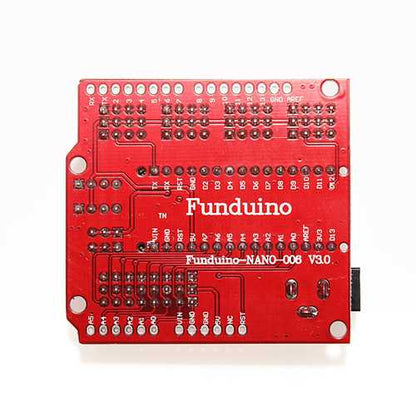 5Pcs Multi-Function Funduino Nano Shield Nano Sensor Expansion Board Geekcreit for Arduino - products that work with official Arduino boards