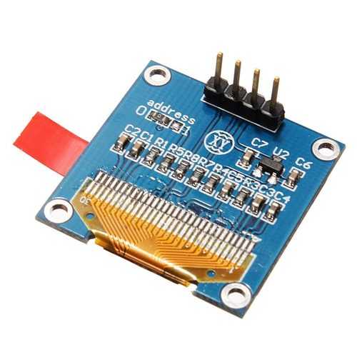 5Pcs 0.96 Inch 4Pin White IIC I2C OLED Display Module 12864 LED Geekcreit for Arduino - products that work with official Arduino boards