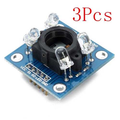 3Pcs GY-31 TCS3200 Color Sensor Recognition Module