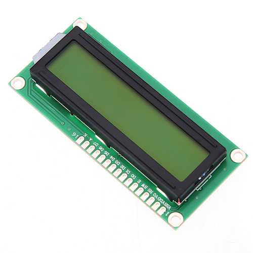 5Pcs 1602 Character LCD Display Module Yellow Backlight Geekcreit for Arduino - products that work with official Arduino boards