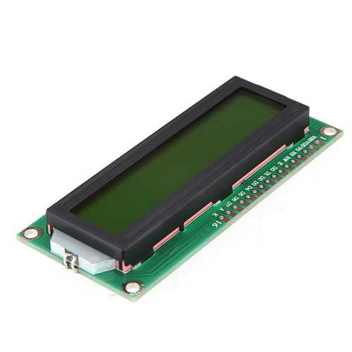 5Pcs 1602 Character LCD Display Module Yellow Backlight Geekcreit for Arduino - products that work with official Arduino boards