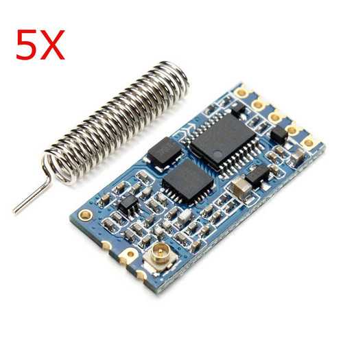 5Pcs Geekcreit? HC-12 433MHz SI4438 Wireless Serial Module Wireless Transceiver Transmission Serial Communication Data Board Remote 1000M