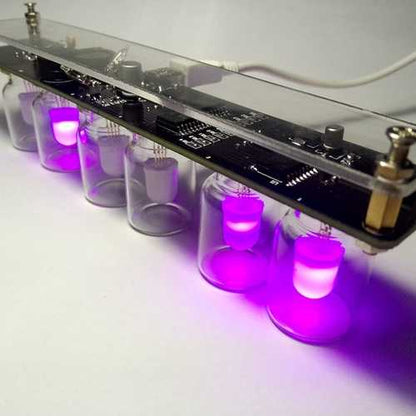 Geekcreit? DIY Aurora LED Colorful Light Cube Chromatography Glass Clock Kit