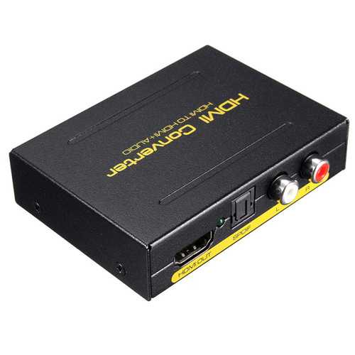 5.1CH 1080P HD to HD SPDIF RCA L/R Audio Splitter Extractor Converter