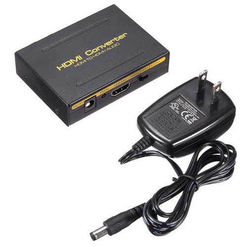 5.1CH 1080P HD to HD SPDIF RCA L/R Audio Splitter Extractor Converter
