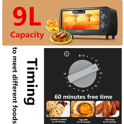 9L 220V Benchtop Oven 600W Microwave Oven Household Appliances Defrosting Heating Food Cooking Baking Easy to Use and Clean