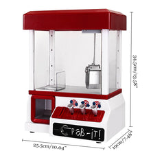 Charger l&#39;image dans la galerie, ABS Plastic Arcade Candy Grabber Machine Toy Motorized Claw Game Kids Fun Crane Gadget Portable Coin Operated Game Entertainment
