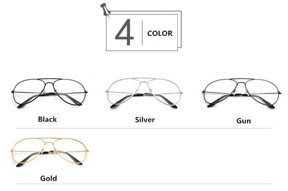 AIMISUV Retro Clear Lens Glasses Women Metal Frame Plain Glasses Spectacles Myopia Eyewear Optical  Frame Transparent Lens