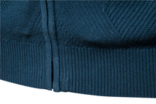Load image into Gallery viewer, AIOPESON Argyle Solid Color Cardigan Men Casual Quality Zipper Cotton Winter Mens Sweaters Fashion Basic Cardigans for Men
